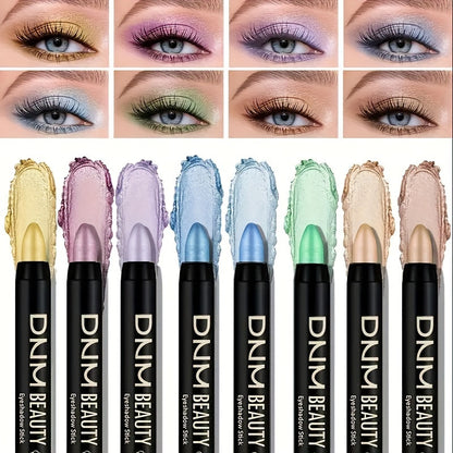 16Pcs Multicolor Matte Pearl Eyeshadow Sticks, Eyeliner & Highlighter Pencils For Daily, Halloween, And Christmas Makeup